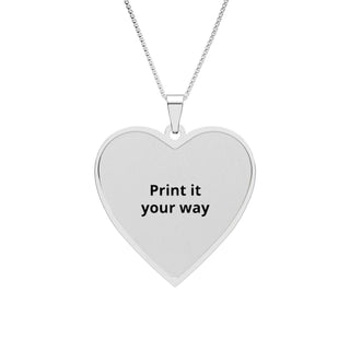 Personalized Heart Pendant – Custom Engraved Necklace