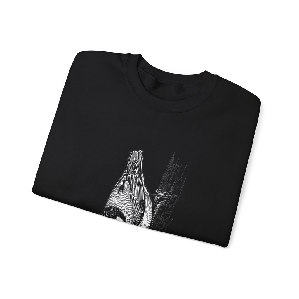 Chickadee Illustration Sweatshirt | Birdwatching, Vintage Naturalist