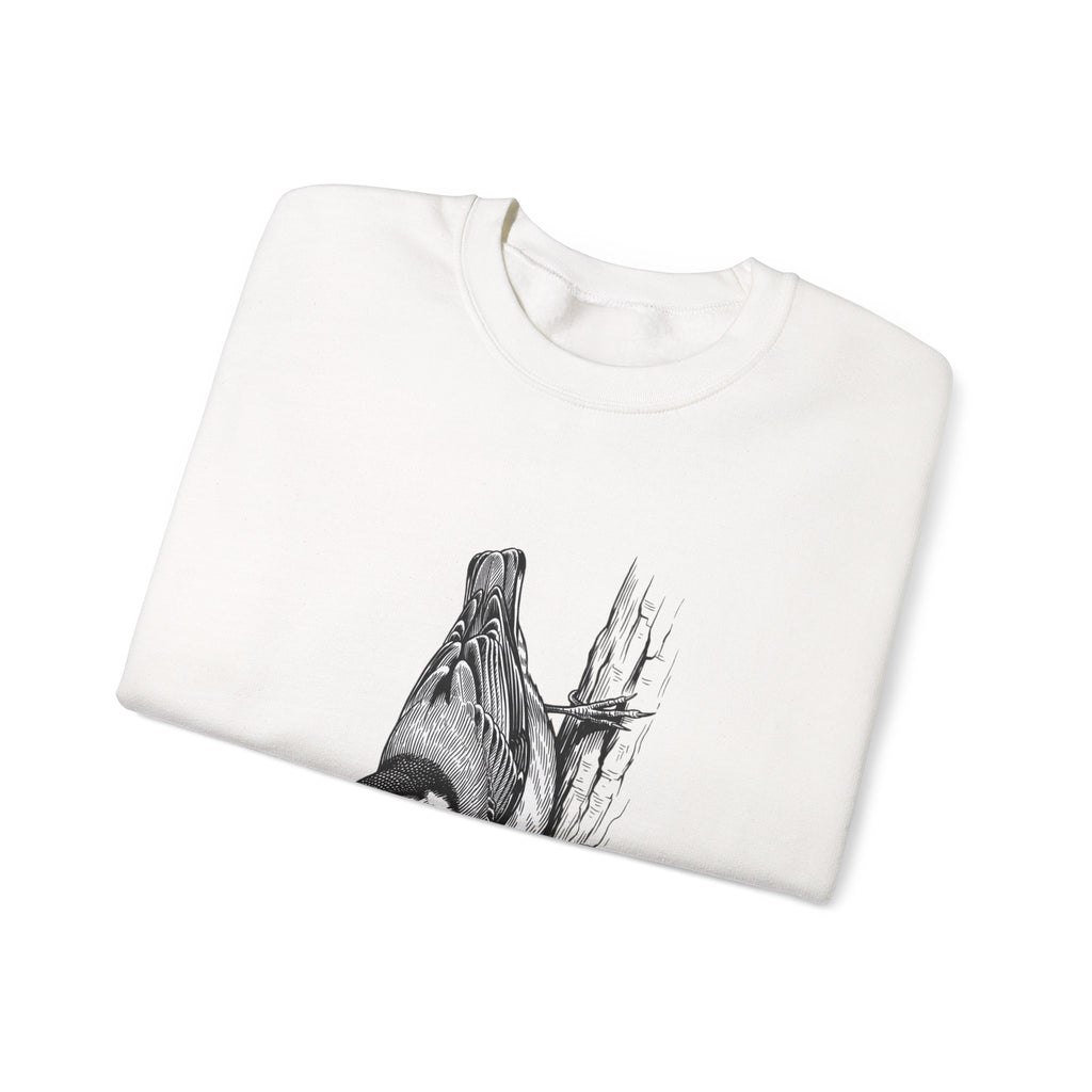 Chickadee Illustration Sweatshirt | Birdwatching, Vintage Naturalist