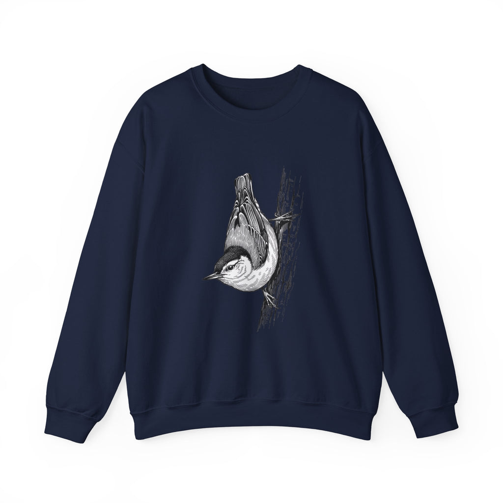 Chickadee Illustration Sweatshirt | Birdwatching, Vintage Naturalist