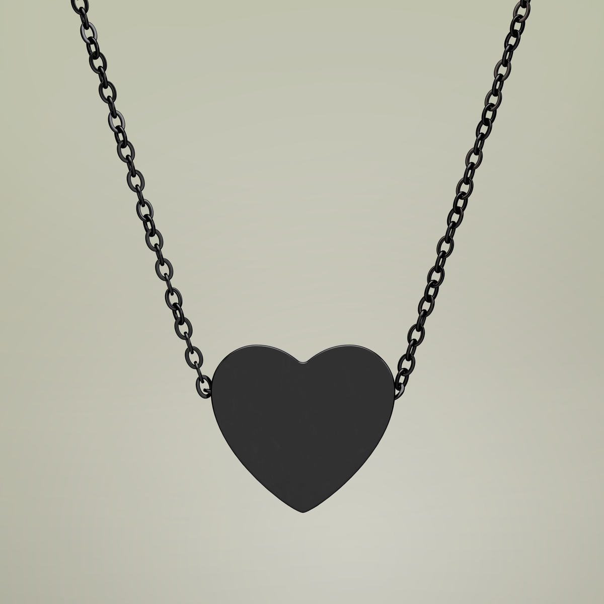 Personalized Engraved Heart Necklace — additional product view