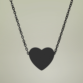 Personalized Engraved Heart Necklace — additional product view