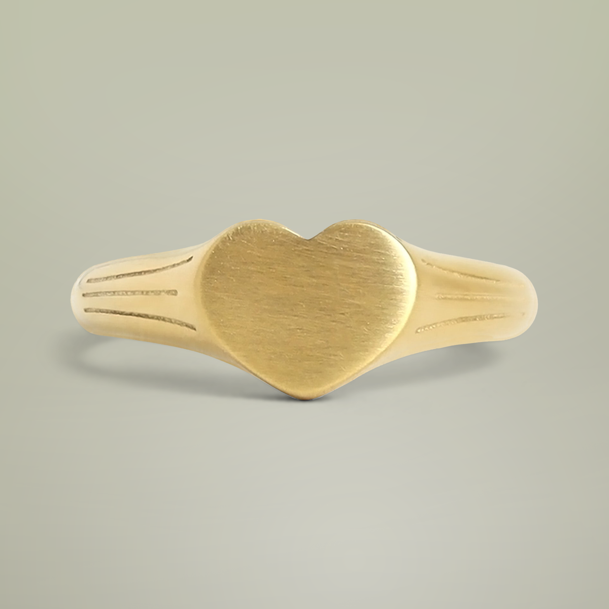 Heart Signet Ring — detailed ring view