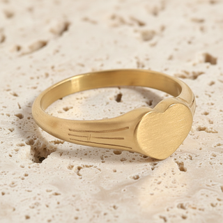 Heart Signet Ring — lifestyle product view