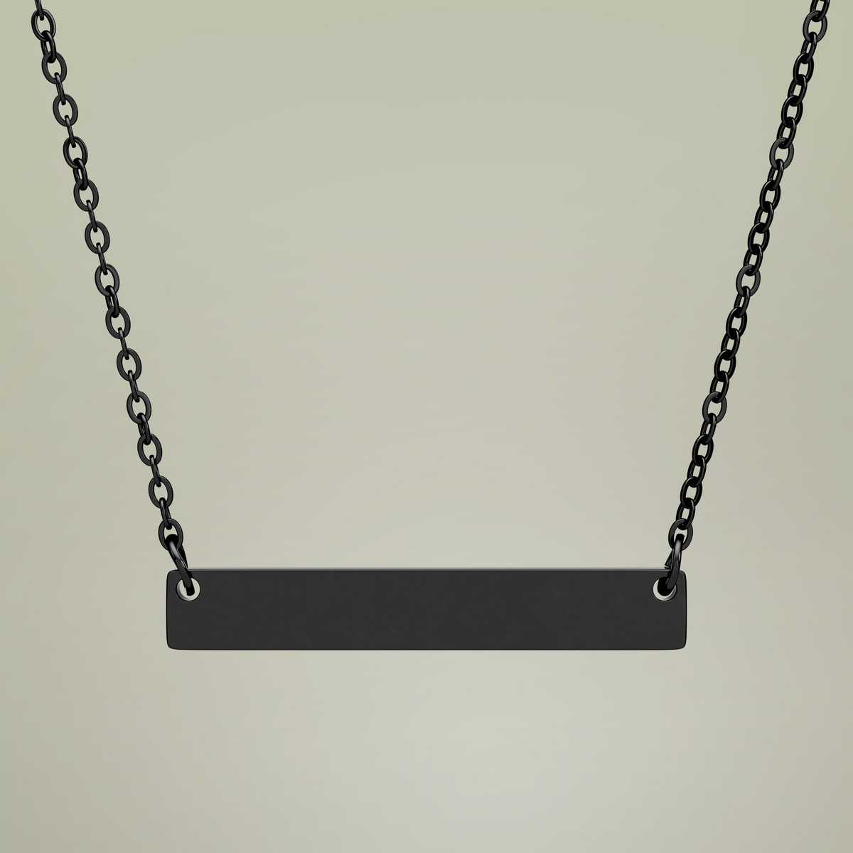 Engravable Horizontal Bar Necklace — additional product view