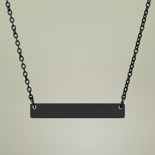Engravable Horizontal Bar Necklace — additional product view